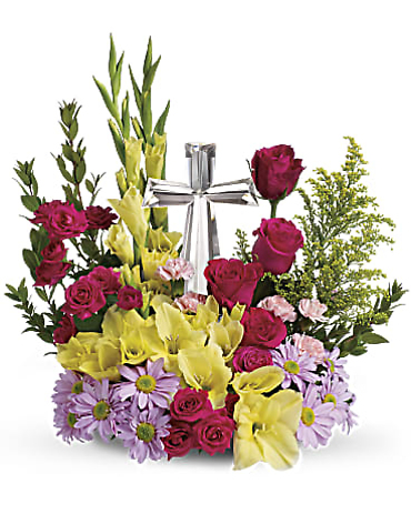 Teleflora\'s Crystal Cross Bouquet