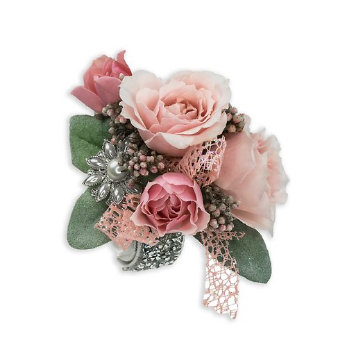 Victorian Blush Wrist Corsage