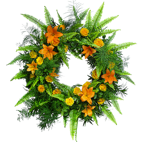 Birds of Solace Sympathy Wreath - Deluxe