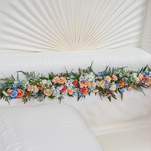 Floral Casket Lid Garland