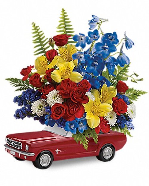 Teleflora\'s \'65 Ford Mustang Bouquet