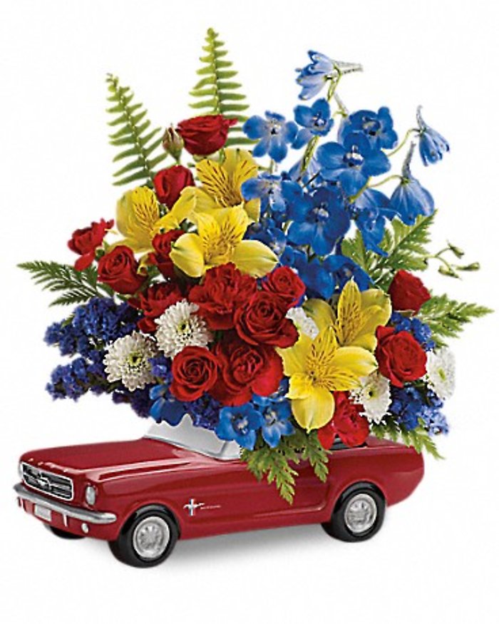 Teleflora\'s \'65 Ford Mustang Bouquet