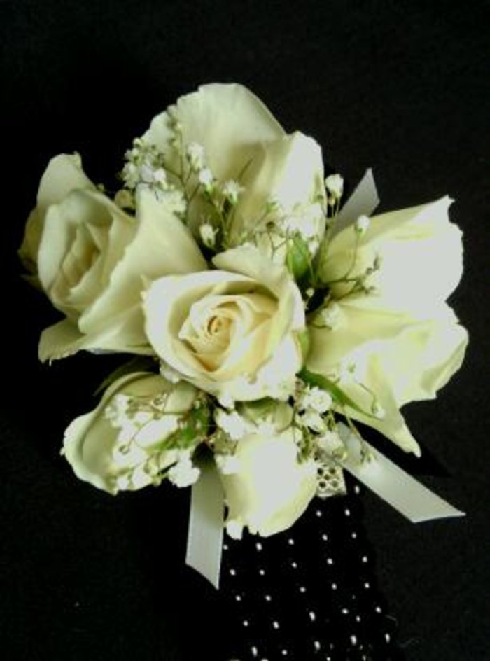 White Rose Corsage