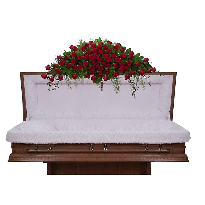 Royal Rose Full Casket Spray