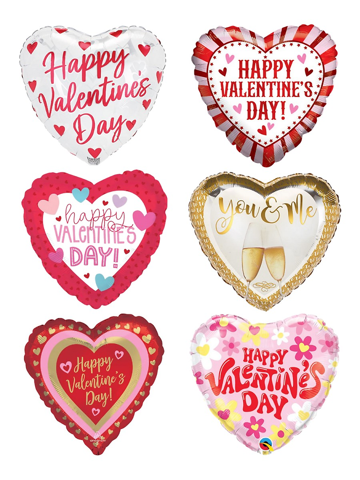 Heart Shaped Valentine\'s Balloons