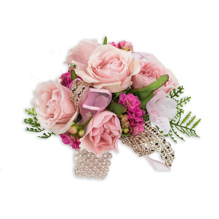 Pink Blush Wrist Corsage