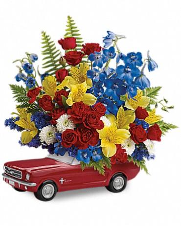 Teleflora\'s \'65 Ford Mustang Bouquet