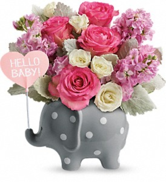 Teleflora\'s Hello Sweet Baby - Pink