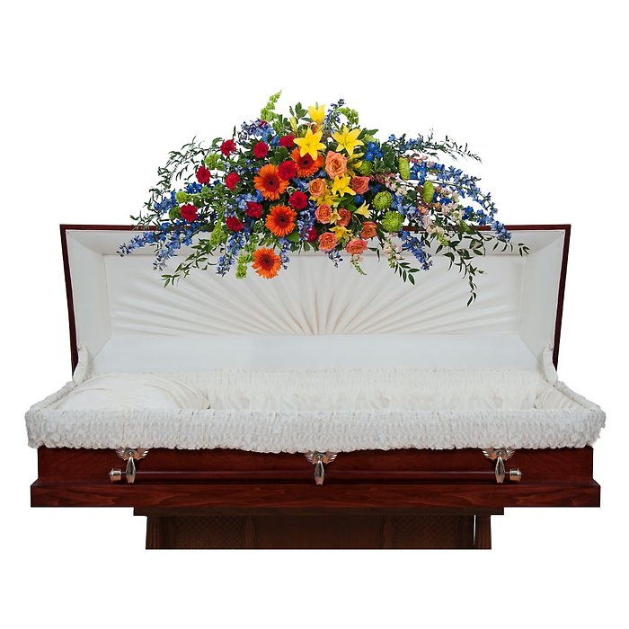 Treasured Celebration Full Casket Spray