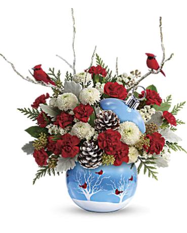 Teleflora\'s Cardinals In The Snow Ornament
