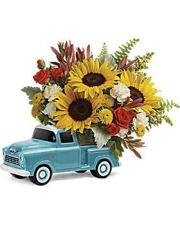 Teleflora\'s Chevy Pickup Bouquet