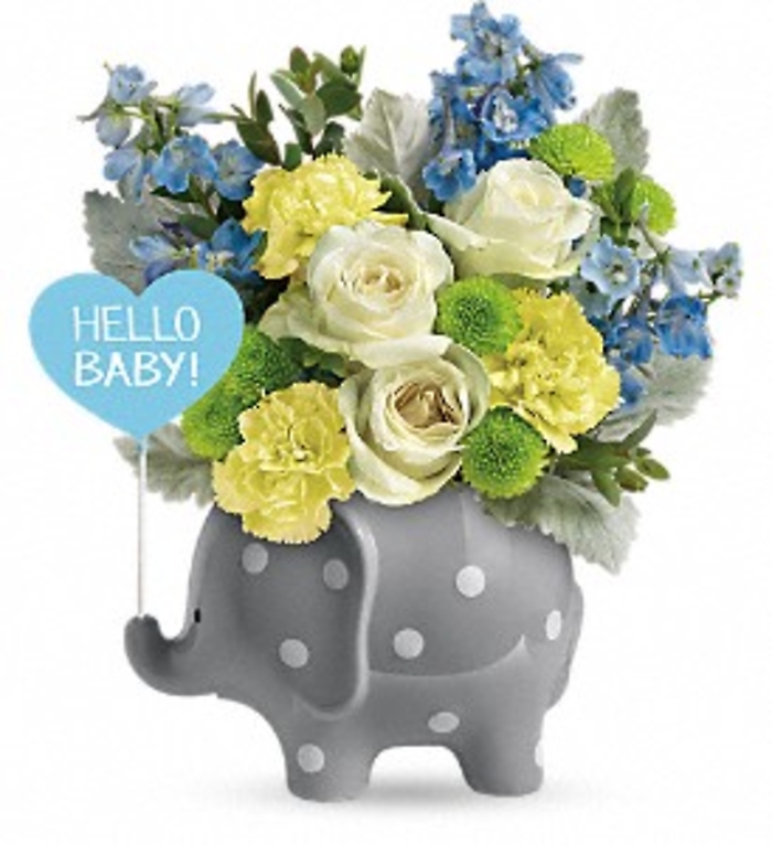 Teleflora\'s Hello Sweet Baby - Blue