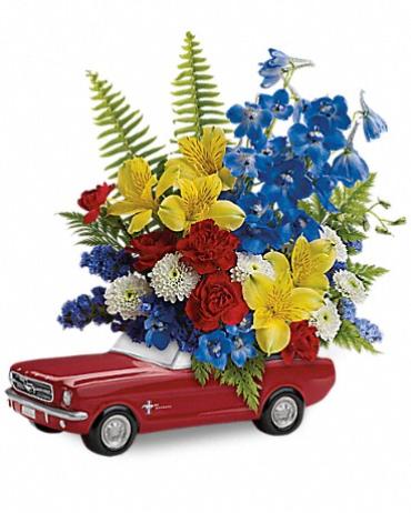 Teleflora\'s \'65 Ford Mustang Bouquet