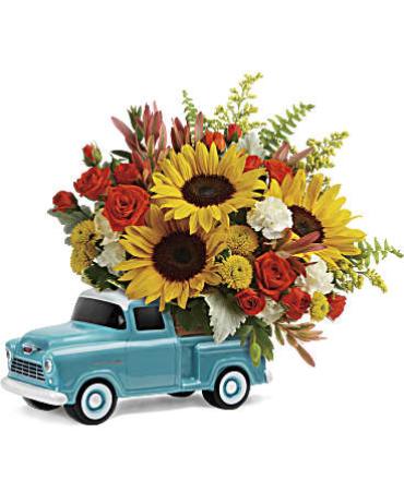 Teleflora\'s Chevy Pickup Bouquet