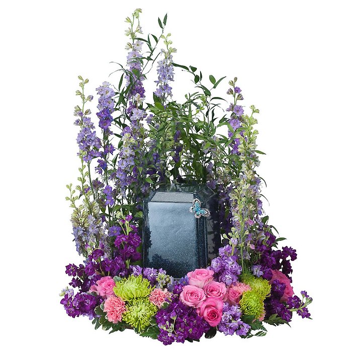 Forever Cherished Blue Urn Surround