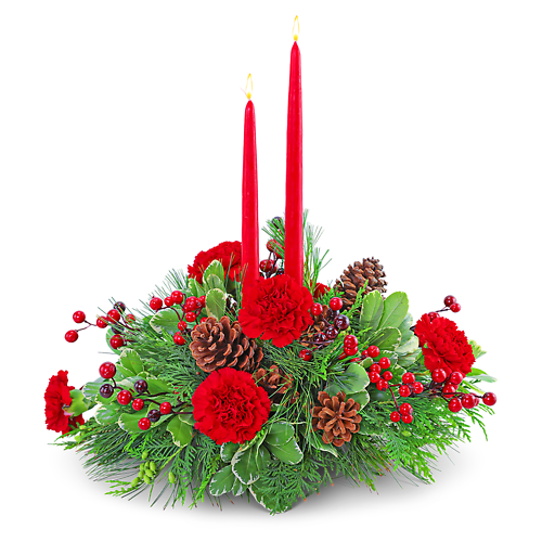 Festive Candles Centerpiece